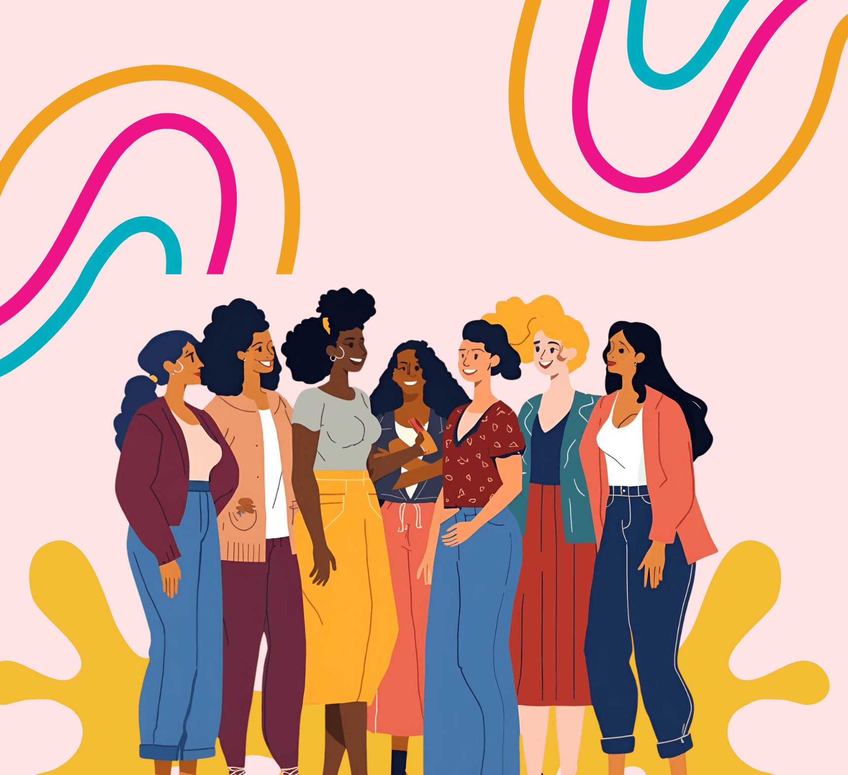 Menstrual pad with rose